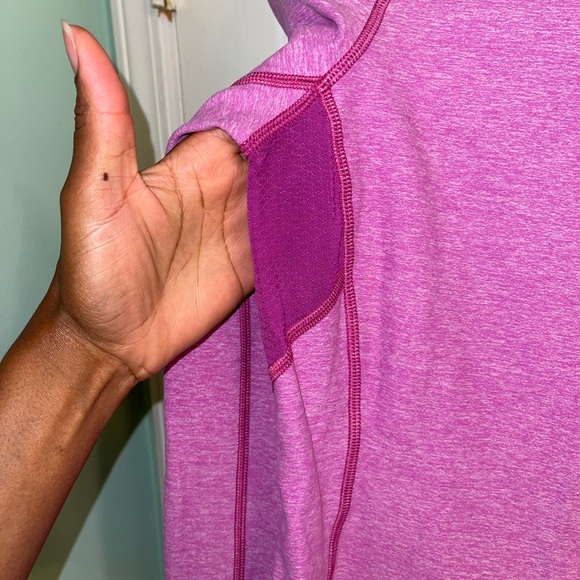 Lululemon Think Fast Long Sleeve Heathered Ultra Violet Top - Picture 9 of 10